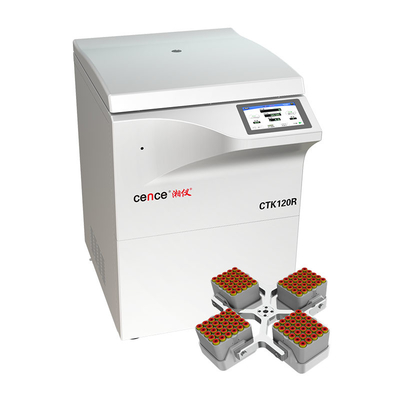 Cence Blood Bank Centrifuge Low Speed ​​Automatic Uncovering CTK120R สำหรับ 120 Vacutainers