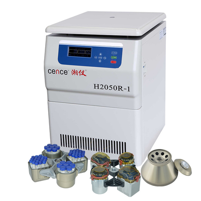 เครื่องหมุนเหวี่ยงแช่เย็นทางการแพทย์ H2050R-1 20500r/Min 4*750ml Swing Rotor