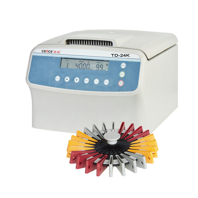 เสียงรบกวนต่ำเกินความเร็ว PRP PRF Centrifuge TD-24K การควบคุมไมโครโปรเซสเซอร์สำหรับการ์ดกรุ๊ปเลือด