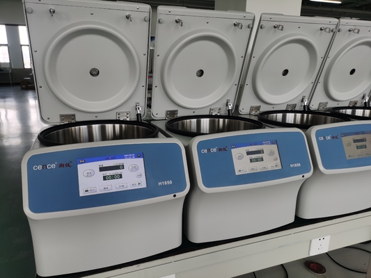 เครื่องหมุนเหวี่ยงความเร็วสูง Cence H1850 18500rpm 23797xg เครื่องมือในห้องปฏิบัติการทางการแพทย์
