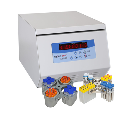 TDZ5-WS เครื่องหมุนเหวี่ยงความเร็วต่ำ 5000rpm ความจุ 4x250ml
