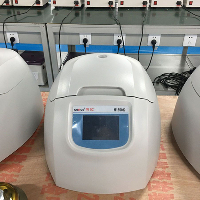 H1650K เซ็นทริฟิวเจอร์ห้องปฏิบัติการ 16500 r/min ความเร็วสูงสุด 12x5ml ความจุ