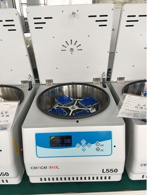 เครื่องหมุนเหวี่ยง Cence L550 ความเร็วต่ำ 5500 รอบต่อนาที ความจุ 4x500 มล.