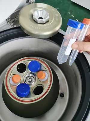 เครื่องหมุนเหวี่ยงความเร็วสูงแบบตั้งโต๊ะ H1750R ความเร็วสูงสุด 18500 รอบต่อนาที แรงเหวี่ยงหนีศูนย์กลางสูงสุด 29302xg และโรเตอร์แบบสวิง 4x100 มล.