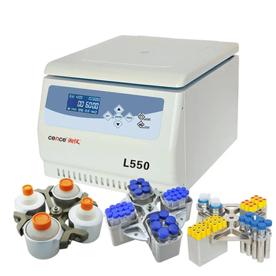 L550 คลินิกแพทยศาสตร์ห้องปฏิบัติการ เครื่องเซ็นทริฟิวเจอร์บนโต๊ะ ความเร็วต่ํา ความจุใหญ่